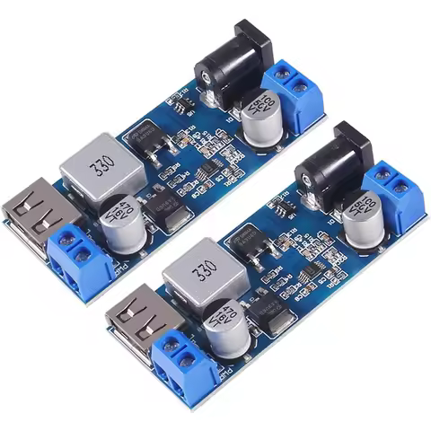2pcs Buck Converter 12v to 5v 5A USB Voltage Regulator DC 9V-36V Step Down to DC 5V-5.3V 5.2V 3.5-6A