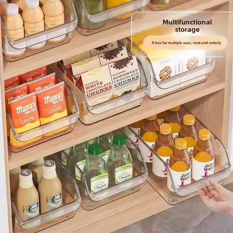 Clear Fridge Organizer, Refrigerator Organizer Bins ,Fridge Organizers and Storage Containers for Fr