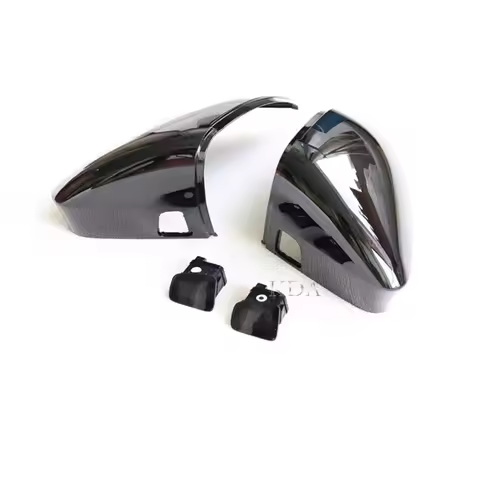 Car Rear Mirror Cover Shell With Lane Change Assist Set for VW ID4 ID6 ID.4 ID.6 Q4 2021 2022 2023 2