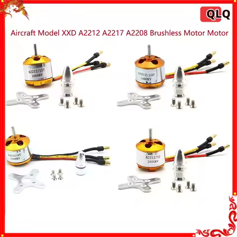Aircraft Model Xxd Xinsida A2212/a2217/a2208 Brushless Motor Kv 1000/1400/2200/2450 For Rc Type Airc