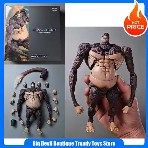 In Stock KAIYODO Revoltech AMAZING YAMAGUCHI Attack on Titan Beast Titan Jaw Titan Action Figures Mo