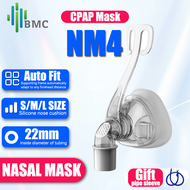 BMC ตัวปิดจมูกหน้ากากสำหรับรักษาการนอนหลับ NM4พร้อมหมวกสำหรับภาวะหยุดหายใจขณะนอนกรน COPD เหมาะสำหรับ