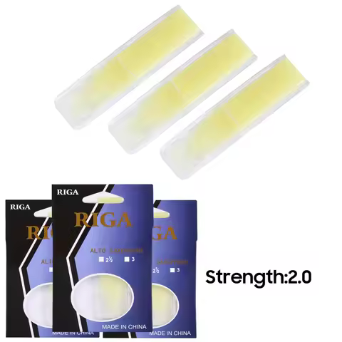 RIGA 3pcs Alto Saxophone Reeds Sax Resin Reed Saxophone Accessories Strength 2.0 Alto Saxophone Acce
