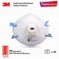 3M 8822 P2 Standard Particulate Disposable Respirator with Cool Flow Valve/ Similar to N95 Standard 