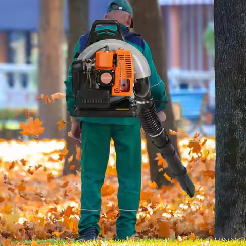 63CC High Strength Leaf Blower 2-Stroke Engine Snow Blowers 665 CFM Garden Power Tools for Lawn Care