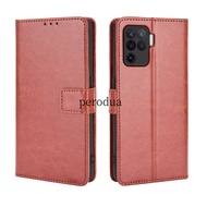 For OPPO A94 Reno5 F Case PU Leather Wallet Flip Phone Case OPPO A94 OPPOA94 Reno 5F Reno5F Back Cover