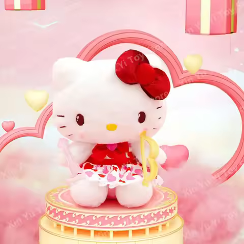 Official Sanrio My Melody Kuromi Fill Plush Toys and Pendants Exquisite and Lovely Backpack Decor Co