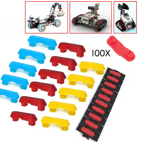 100Pcs MOC 14149 Rubber Technical Tread Attachment 1x3 Antiskid Strip Building Block Parts Fit for 8