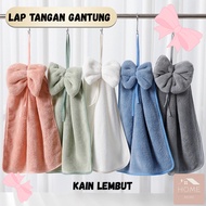MIMI PREMIUM SOFT RIBBON HANGING HAND TOWEL HAND TOWEL/ HAND DRYING HANGING TOWEL/ CLOTH/ HAND TOWEL