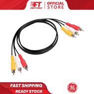 [New Item] GE 73216 Audio & Video Cable with RCA Cable & Connects and Play for TV DVD VCR Receivers 