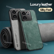 Xiaomi 13T Pro 2023 Car Magnetic Shockproof Casing For Xiaomi 13T 13 T T13 13TPro Xiaomi13T Pro 2023 Matte Hard PC Shockproof Phone Case Back Cover Luxury Plain Skin Leather Covers