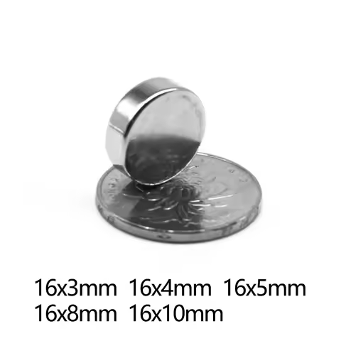 16x5mm Round Search Magnets 16*3 Disc Powerful Magnet For Fridge, DIY, Building, Scientific, Craft 1