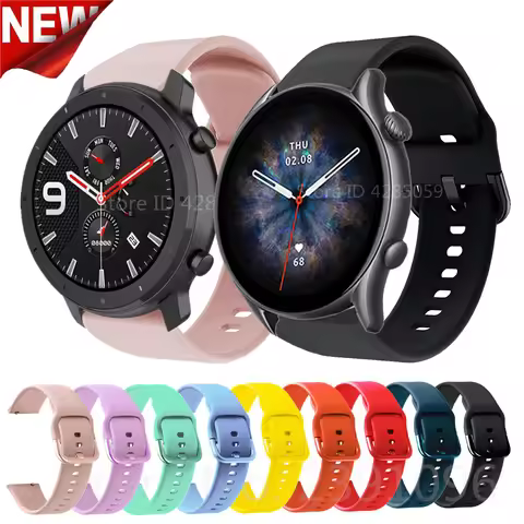 Silicone strap for Xiaomi Amazfit GTR3 GTR 3 pro Silicone Watchband Bracelet For Amazfit GTR 2/47mm/