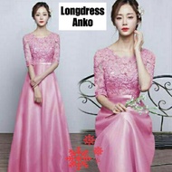 Anko Long Dress Brokat Jersey Wanita