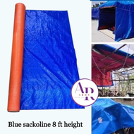 8ft taas Sako Lona MAKAPAL Blue Orange Super Laminated Per Meter sa haba Sako Trapal Lona Tolda