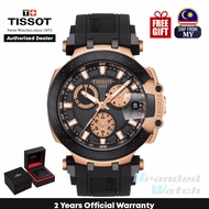 [Official Warranty] Tissot T115.417.37.051.00 Mens New 2018 T-Race Chronograph Swiss Quartz Black Silicone Strap Man Rose Gold WatchT1154173705100 (watch for men / jam tangan lelaki / tissot watch for men / tissot watch / men watch)