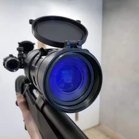 Hunting Rifle Scope Cover Hunting Riflescope Lens Cover Dust Protect Cap Quick Open for Caliber 25-6