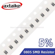 200PCS 5% 0805 SMD Resistor 0R ~ 10M 1/8W 1 10 15 22 47 51 100 200 330 470 510 Ohm Ω 1K 2.2K 10K 100