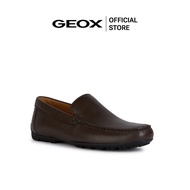 GEOX รองเท้าหนังผู้ชาย รุ่น U KOSMOPOLIS + GRIP - DK BROWN FW24 (U45CFAC6006M_F4BRXX)