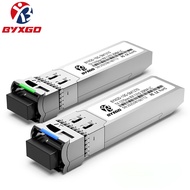 BYXGD BIDI LC 10G SFP Optical Module For Cisco/Mikrotik/Ubiquiti, Router/Switch Adaptive SFP+ Module