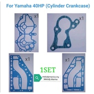 1 SET GASKET FOR YAMAHA 40HP E40J/E40G (CYLINDER CRANKCASE)