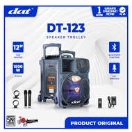 DAT Speaker Trolley DT-123 12 Inch Subwoofer 2 Bluetooth Mic