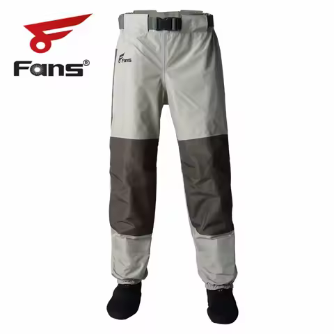 8Fans Waist Waders for Mens Womens,3-Ply Durable Breathable Waterproof Stockingfoot Insulated Wading