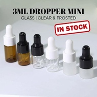 (READY STOCK) 3ML Mini Dropper Bottle Botol Dropper Essential Oil Bottle