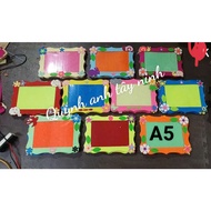 Set of 20 felt product display frames with A5 size glass, educational decorative frames, preschool S