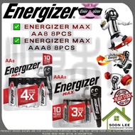 Energizer MAX Super Heavy Duty Battery Bateri AA AA8 / AAA AAA8 ( 8pcs / pkt )