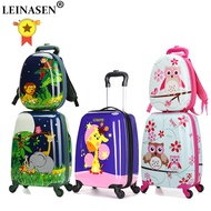 18" carry-on Suitcase with wheels kids Spinner luggage travel Rolling Luggage trolley bags child1en's suitcases Rod Box Animal