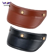 [Simhoa] Helmet Visor Peak Shield Protector 3 Snap Button Sturdy Lightweight Cap Replacement Part Le