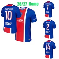 26/27 O.DEMBELE jersey 26/27 PSG-home soccer clothe KVARATSKHELIA D.DOUE VITINHA HAKIMI BARCOLA PSG 