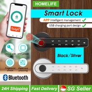 SG TUYA App Fingerprint Lock Electronic Smart Door Lock Safety Digital Lock Set Wireless Bluetooth Digital Door Lock 指纹锁