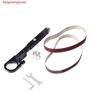 LANGMENGXUAN Angle Grinder Belt Sander, Abrasive Belt Sander Grinder Sand Belt|Mini Polishing DIY Modified Electric Belt Sander Grinder Modification Tool