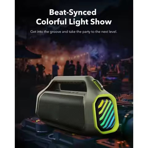 Applicable to2025 hot sale Boom 2 Plus By Anker, Outdoor Speaker, 140W, 2+2 Channel, BassUp 2.0, 20H