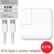 61W USB C Power Adapter for MacBook 13-inch Laptop Charger Replacement Power Adapter Charger with 6.