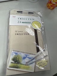 日本蜻蜓TOMBOW IROJITEN 色辭典油性色鉛筆 24色布筆捲裝(CI-ROA24C)
