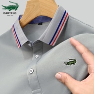 Men Polo Shirt Summer Men's Clothing Embroidered Polo Shirt Business Polo Shirt Short-Sleeved Shirt T-Shirt Lapel Polo Fashion Men's Clothing Loose Shirt Men