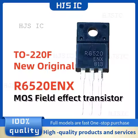 New and original 5-10PCS R6520ENX R6520 TO-220F MOS Field effect transistor Best Quality In Stock