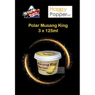 Happypolar Polar Musang King 3 x 125 ml 100 % Pure Fruit
