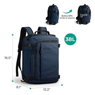 BAGSMART  Travel Backpack กระเป๋าเป้สะพายหลัง 15.6 นิ้ว 38 ลิตรกันน้ำได้อย่างรวดเร็วเข้าถึงแล็ปท็อปเ