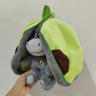 Baby Strawberry Donkey Plush Toy Stuffed Creative Into Fruit Transform Breathing Donkey Sleeping Dol