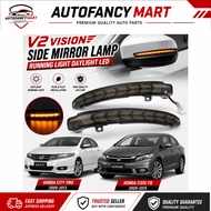Honda Civic FB 2009-2015 Honda City GM2 GM3 TMO 2009-2013 V2 Vision LED Side Mirror Lamp DRL Signal