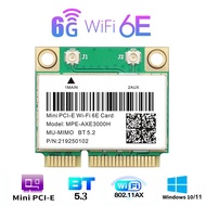 AX210HMW 6E Wi-Fi ขนาดเล็ก5.3บลูทูธ AX210การ์ดสำหรับ Intel 5374Mbps 802.11ax 2.4G/5G/6G WiFi 6 AX200