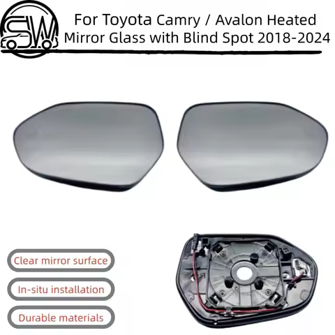 For Toyota Camry / Avalon Left/Right Heated Mirror Glass with Blind Spot 2018-2024