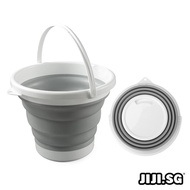 (JIJI.SG) Utano Collapsible Foldable Pail Bucket - 5L 10L / Kitchen / Bathroom / Car wash / fishing 