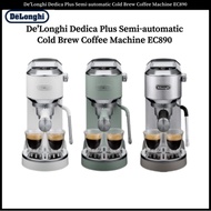 De'Longhi Dedica Plus Semi-automatic Cold Brew Coffee Machine EC890 (White/Metal/Green)