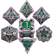 Metal DICE Set TRPG Role Playing D6 Board Game DND Dungeon and Dragon D20 DICE DICE