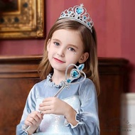 Frozen Crown for Kids: Crown, Hair, and Wand Set Beautiful, Unique Plastic Crown/